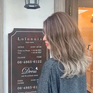 ロング カラー パーマ ヘアアレンジ 韓国♡ハイライト ♡YURIのヘアスタイル