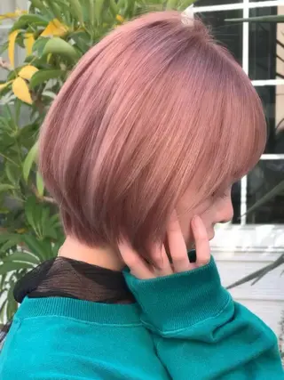 ショート カラー 🎀ハイトーン・艶 カラー HANA🎀のヘアスタイル