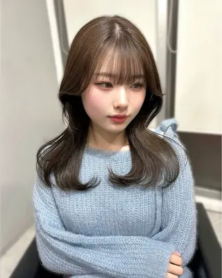 セミロング カラー 💘大人可愛く💘 Natsuki❥❥❥のヘアスタイル