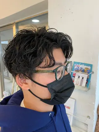 パーマ メンズ 似合わせパーマ 渡辺尚暉のヘアスタイル