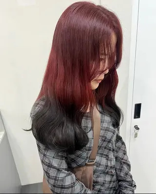 ロング カラー レイヤーカット/韓国 /縮毛矯正/amiのヘアスタイル