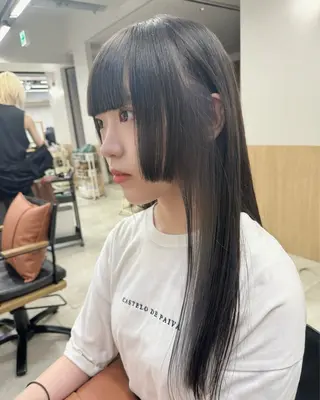 ロング カラー 縮毛矯正/髪質改善 インナーカラーせいぎのヘアスタイル