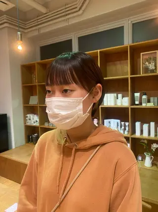 ショート 大人可愛い♡コテ巻き パーマ🌼杉田 萌恵のヘアスタイル