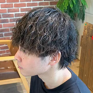 ショート パーマ メンズ メンズパーマ&メンズ 縮毛矯正/平野/渋谷のヘアスタイル