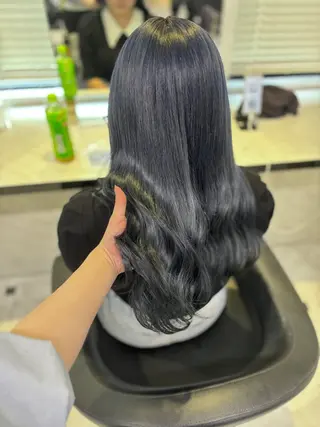 ロング カラー 💙ハイトーン韓国風 色白ヘア💙manaのヘアスタイル
