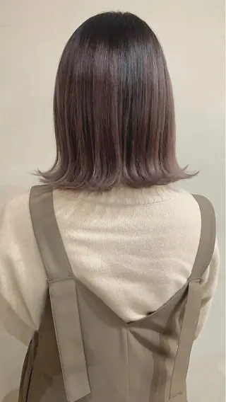 ミディアム カラー 京都大人女性ショート 徒歩1分/秋山のヘアスタイル