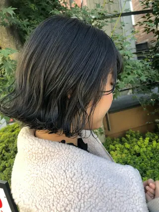 ショート カラー ヘアアレンジ メンズ キッズ ネイル マツエク・マツパ 透明感カラー🤎 ゆりのヘアスタイル