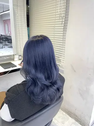 セミロング カラー 色落ち綺麗🩰ハイ トーン🎀RINKAのヘアスタイル