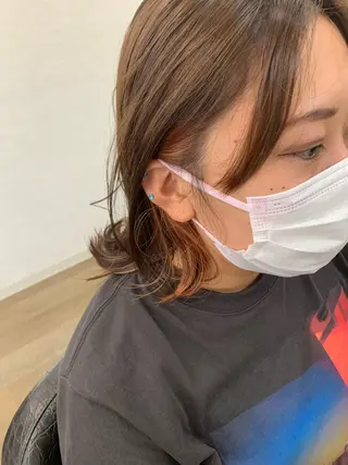 ミディアム チバ ヒロトのヘアスタイル