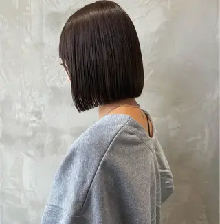 ミディアム パーマ 店長/髪質改善 艶カラー/清水祥偉のヘアスタイル