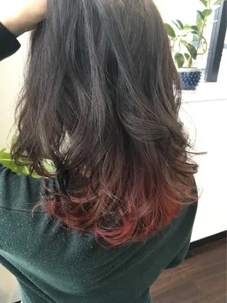 セミロング カラー 川合 勇気のヘアスタイル