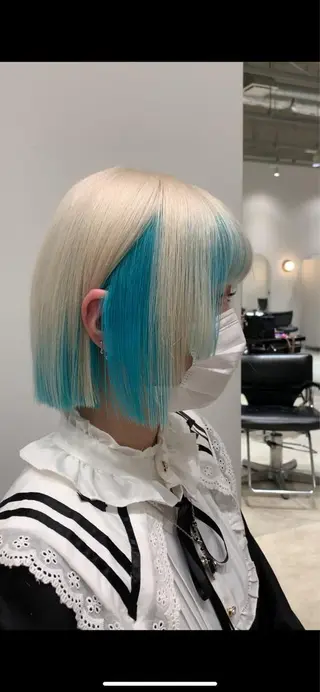 ロング カラー れい🫧 ハイトーン特化のヘアスタイル