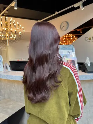 ロング カラー ヘアアレンジ 韓国×艶髪 さきのヘアスタイル