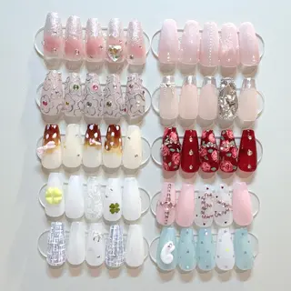 ネイル RIEKO🍒 ワンホン♡推しネイルのネイルデザイン