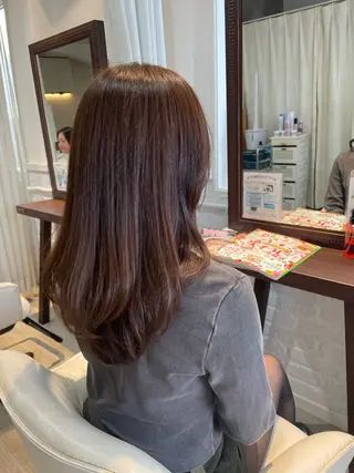 セミロング カラー 乾 友恵のヘアスタイル