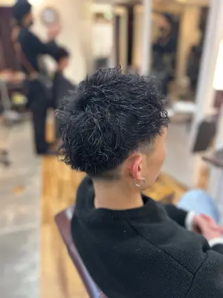 ショート パーマ メンズ Cecil hair なんば店のヘアスタイル