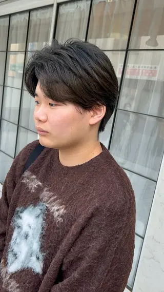 ショート カラー メンズ MATSURI BASE.AWAJIのヘアスタイル