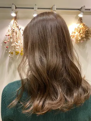 セミロング カラー non .のヘアスタイル
