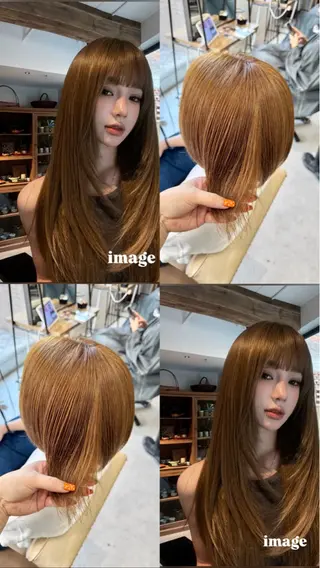 ショート カラー ブリーチなしwカラー /艶カラー/oukaのヘアスタイル