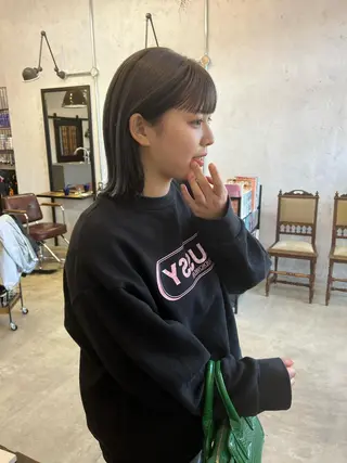 ミディアム イタヤ マイカのヘアスタイル