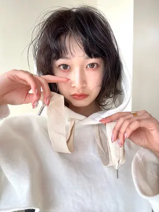 ショート パーマ ボブ/レイヤー/透明 感カラー/Dai🌿のヘアスタイル