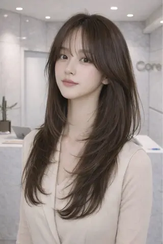 ロング Maya /カラーモデルのヘアスタイル