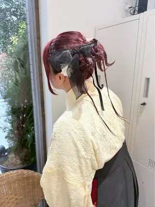 ヘアアレンジ 縮毛矯正／韓国ヘア AO俊介🌐のヘアスタイル