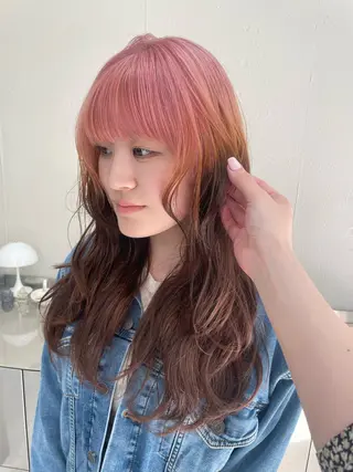 ロング カラー デザインカラー💖/ ヘアセット/manaのヘアスタイル