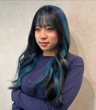 ロング カラー 透明感カラー🫧🎀 まりなのヘアスタイル