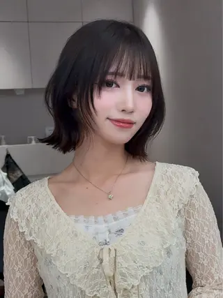 ミディアム ウルフ/レイヤー/髪 質改善/大石晴也🦋のヘアスタイル