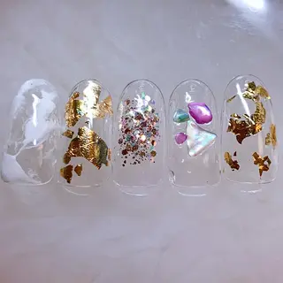 セミロング .. momoko🕊のネイルデザイン