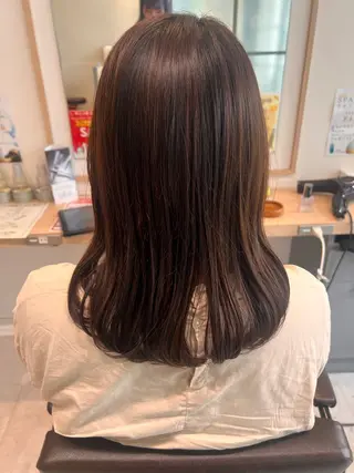 ミディアム カラー HARUKA 🍒のヘアスタイル