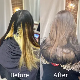 ロング カラー レイヤー/ブリーチ HIKARU ♡のヘアスタイル