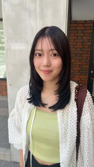 ミディアム カラー 💘札幌クロスパーマ 髪質改善💘rinaのヘアスタイル