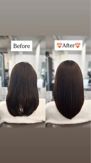 セミロング 🤎モデル募集/韓国 ヘア/MIYU🤎のヘアスタイル