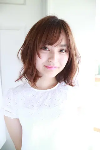 ミディアム パーマ ひがし　まさし JYUNESU副代表のヘアスタイル