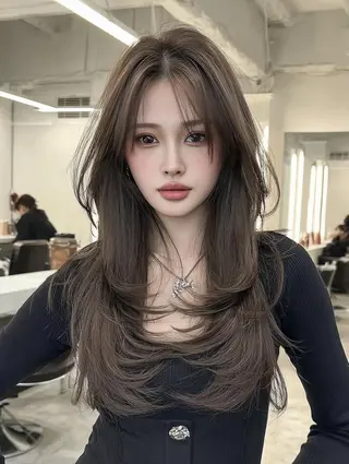 ミディアム 祖慶 歩のヘアスタイル