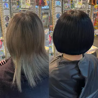 ショート カラー ヘアアレンジ 🌈派手髪エクステ ブレイズ🌈ひろとのヘアスタイル