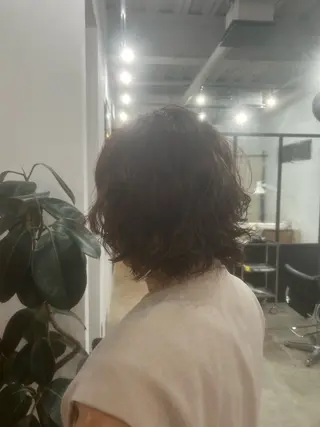 ミディアム パーマ 山田 真知子のヘアスタイル