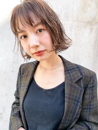 ショート カラー 艶髪/レイヤーカット /髪質改善/清水のヘアスタイル