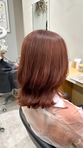 ミディアム カラー 巻ける髪質改善🫧ハ イライト/永田汰伊智のヘアスタイル