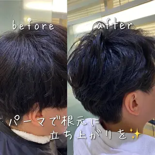 パーマ メンズ 【髪質改善】 梅田　聡のヘアスタイル