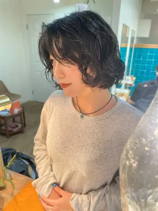 ショート パーマ YUKI 新宿カット パーマ/カラーのヘアスタイル