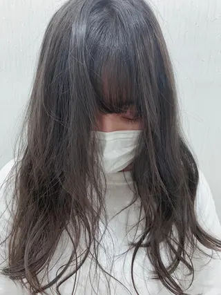 ロング カラー レイヤーカットモデル 募集/藤原一真のヘアスタイル