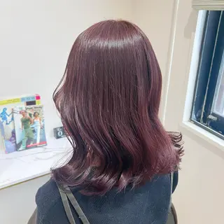 ミディアム カラー 髪質改善/韓国ヘア 顔まわり特化yutoのヘアスタイル