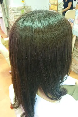 セミロング カラー 山口 彩海のヘアスタイル