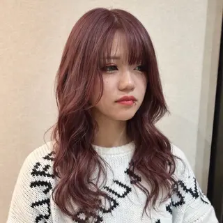 セミロング powderhair_luminity所属・矢澤涼夏 🎀ツヤ髪のヘアスタイル