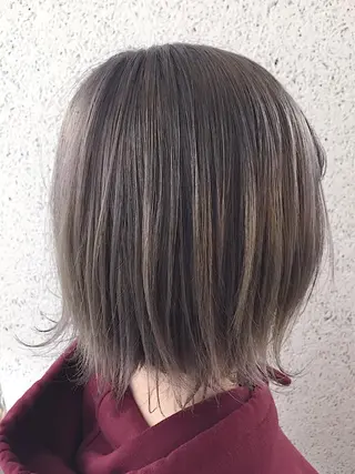ミディアム カラー パーマ ヘアアレンジ ✨ハイクオリティ✨ 山本香也のヘアスタイル