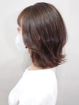 ミディアム 艶髪/透け感カラー /RYOのヘアスタイル