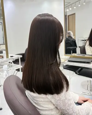 ロング カラー 横浜美容室/透明感 カラー/レイヤーのヘアスタイル